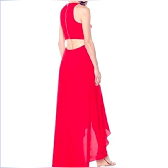 Ali & Jay Elegant High-Low Red Dress (Size Small) - Picture 4 of 11